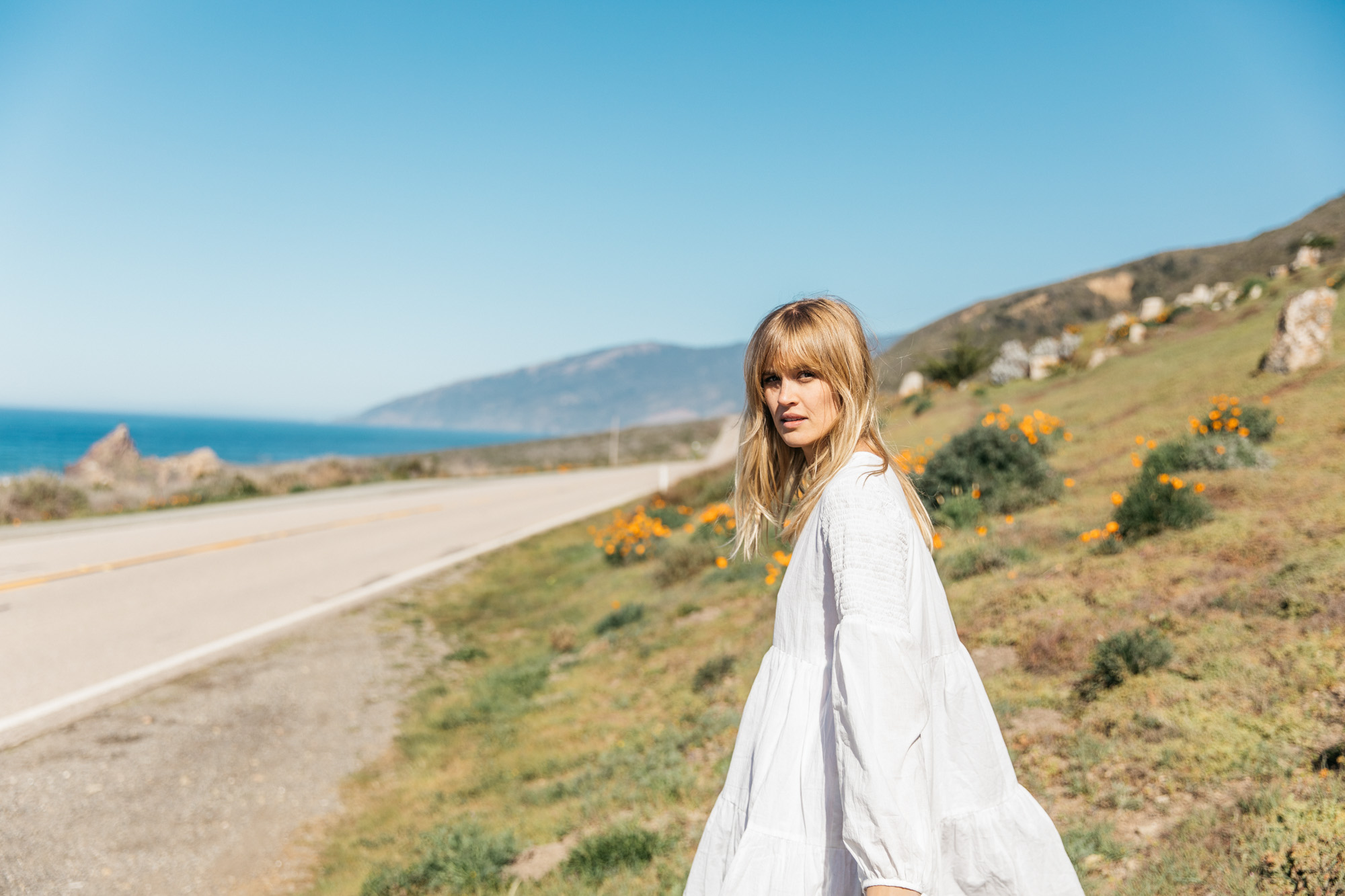 Commercial lifestyle photographer Jenavieve Bel Air's test shoot of a road trip along the coast of Big Sur, California.