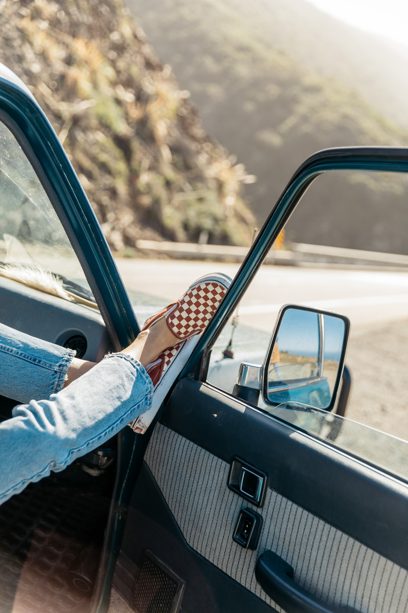 Commercial lifestyle photographer Jenavieve Bel Air's test shoot of a road trip along the coast of Big Sur, California.