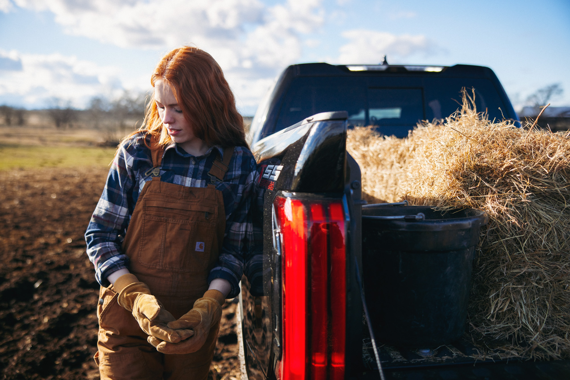 automotive and commercial photographer caleb kuhl photographs the toyota tundra truck as a part of farm life