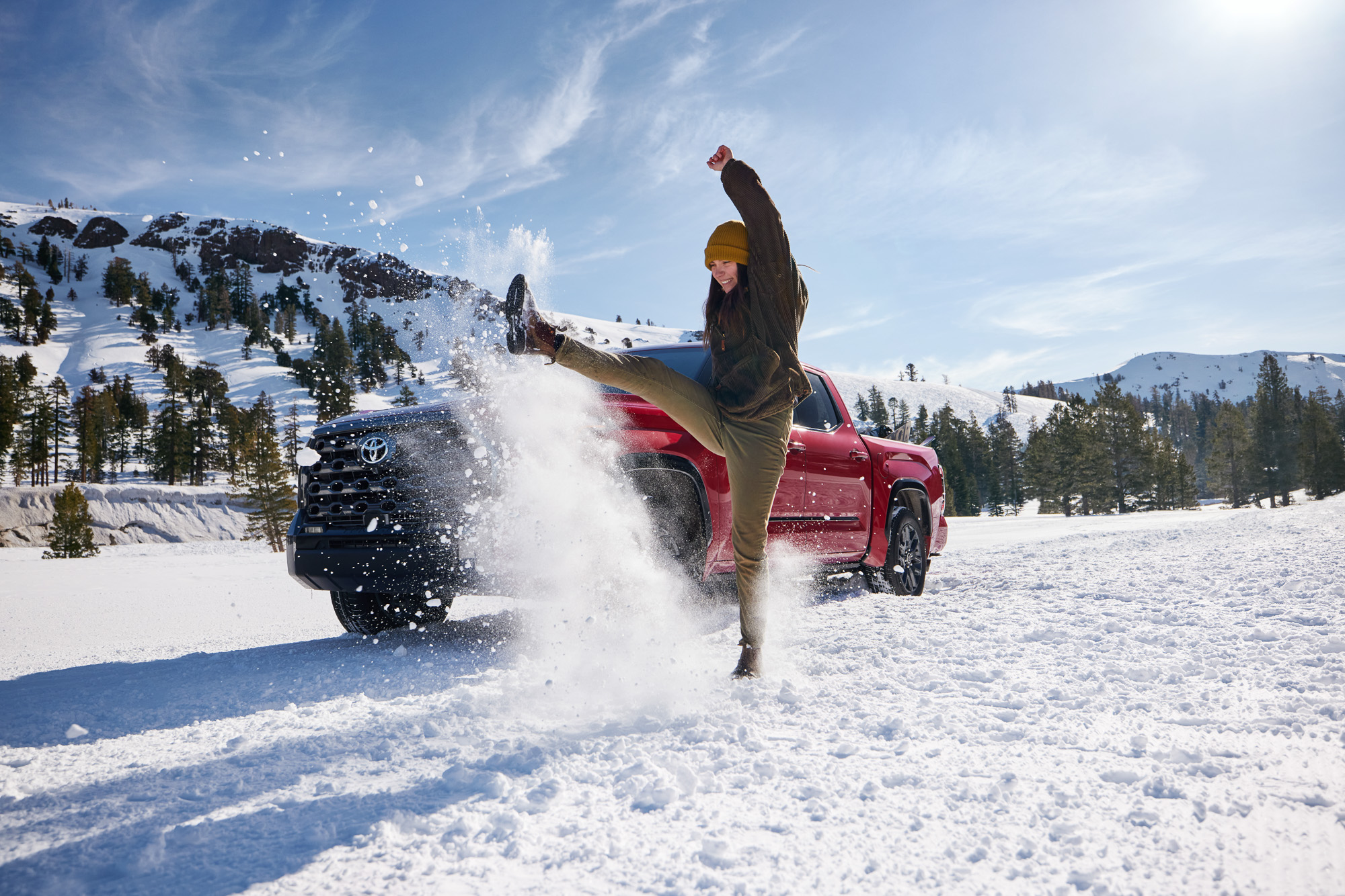 automotive photographer Caleb Kuhl Photographs toyota tundra for lifestyle photography and automotive advertising 